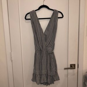 Gray and White Patter INDAH Romper